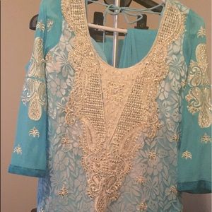 Fresh, new, gorgeous Indian, chudidar kameez. $15